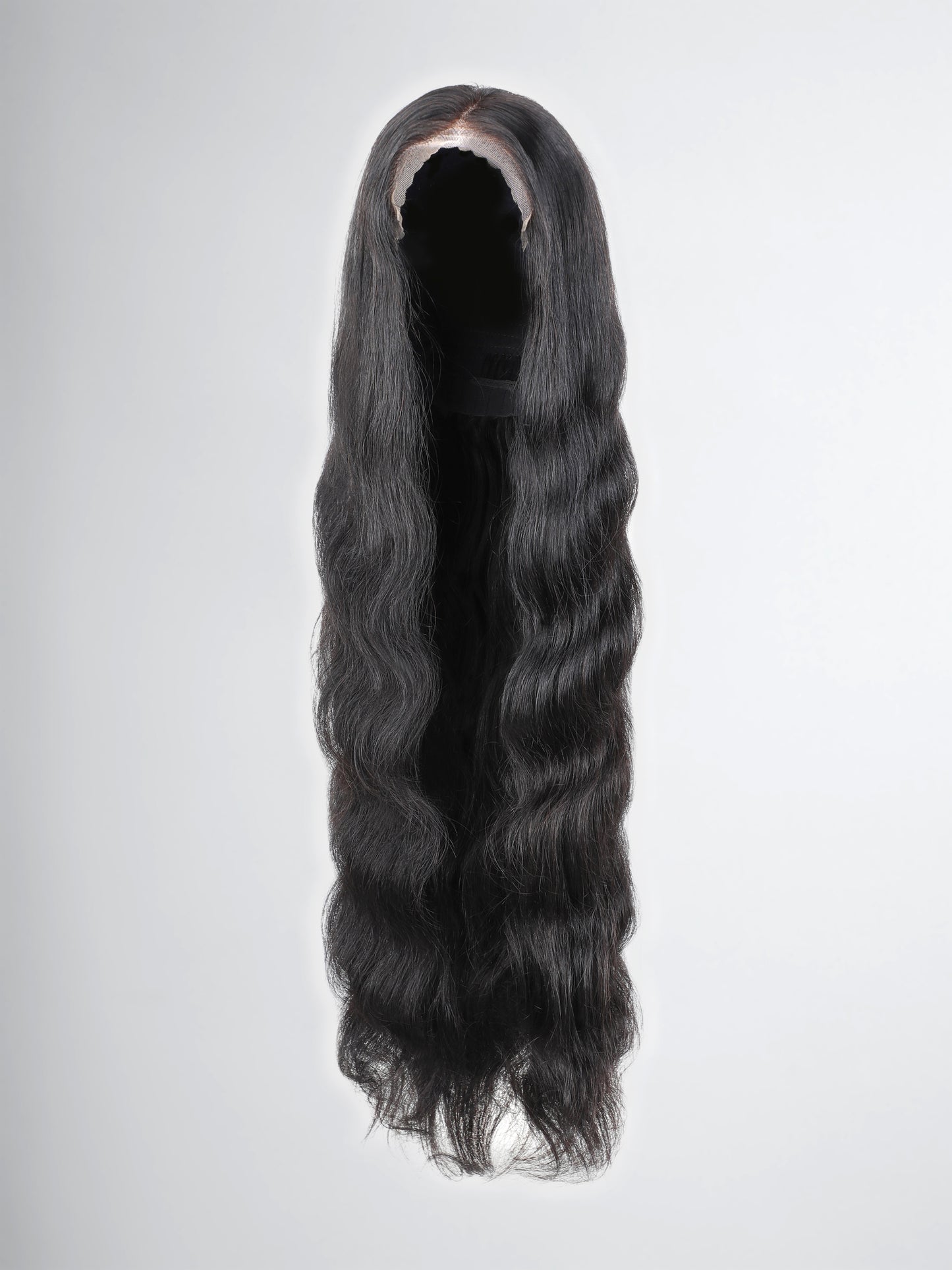 Ready To Wear! Pre-plucked Pre-bleached Natural Black Body Wave Lace Frontal Wig