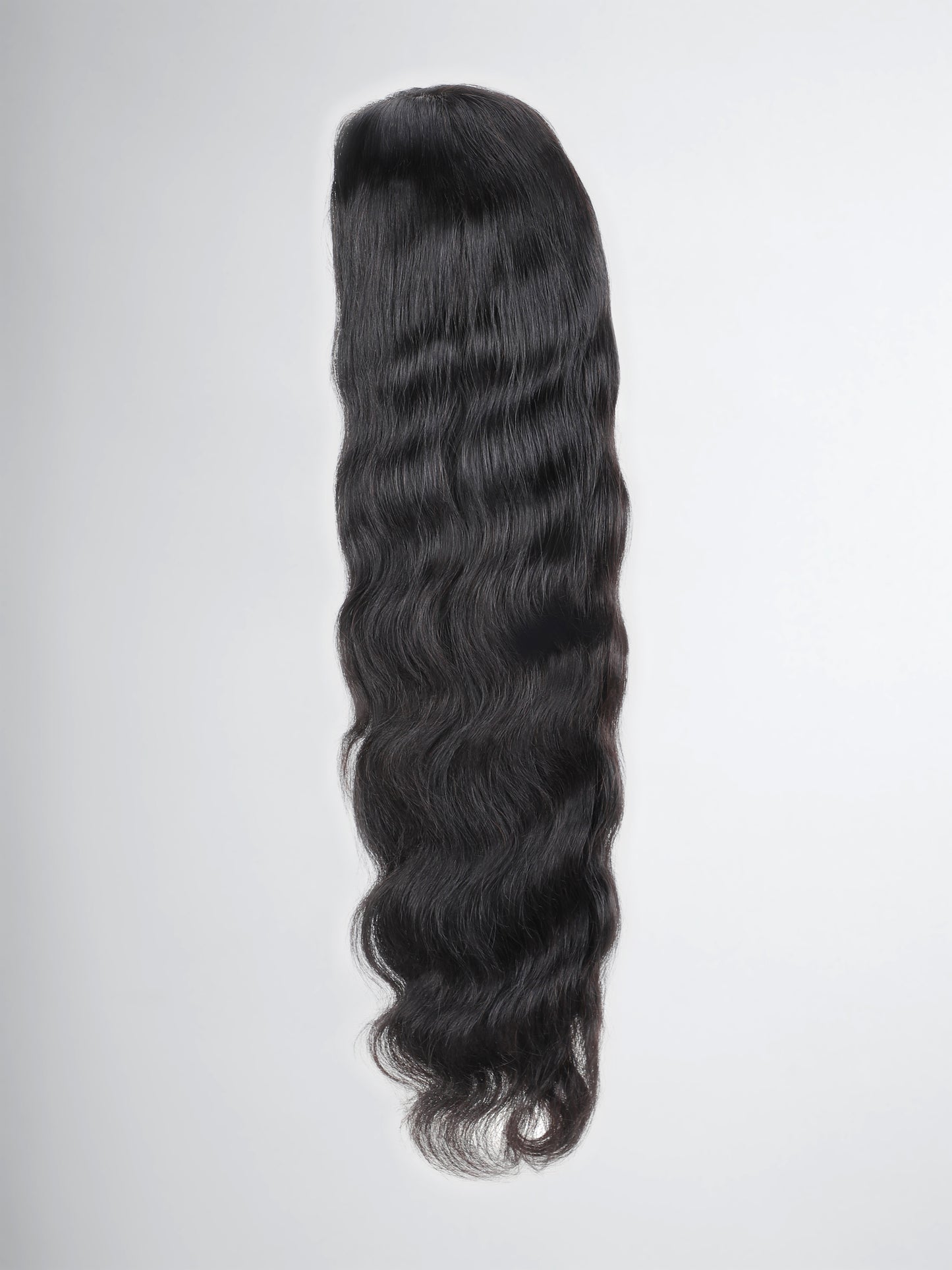 Ready To Wear! Pre-plucked Pre-bleached Natural Black Body Wave Lace Frontal Wig