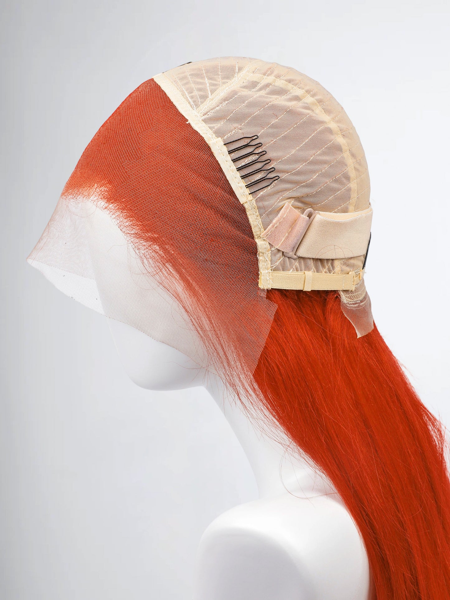 Tangerine Flame Straight Lace Front Wig