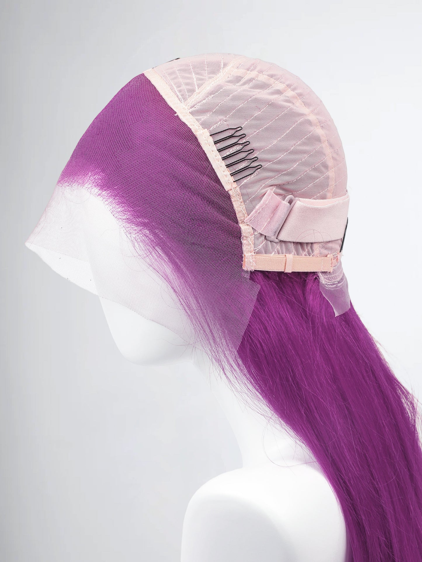 Vivid Violet Glow Straight Lace Front Wig