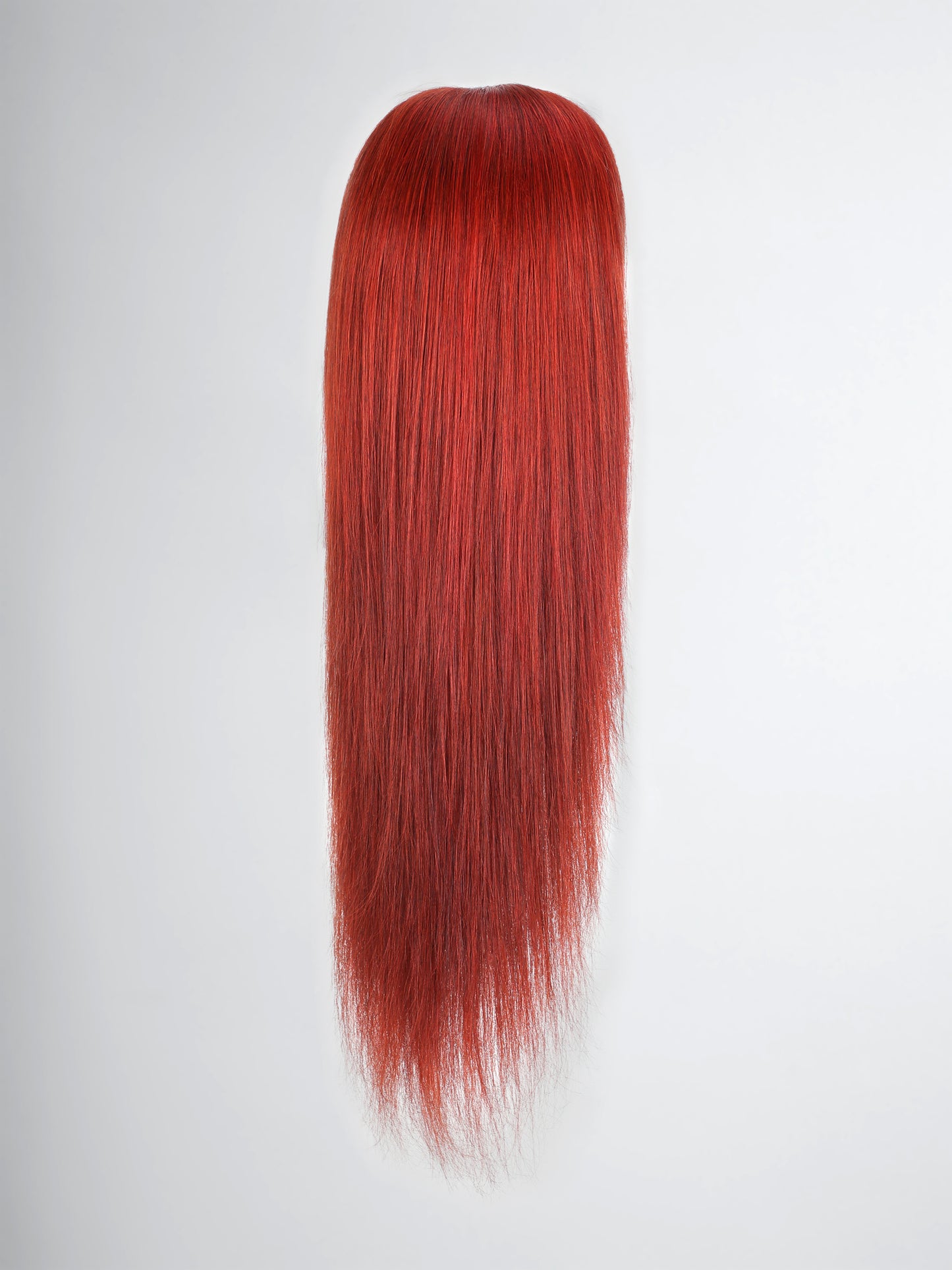 Bangs Look! Copper Brown Layer Cut Lace Frontal Wig