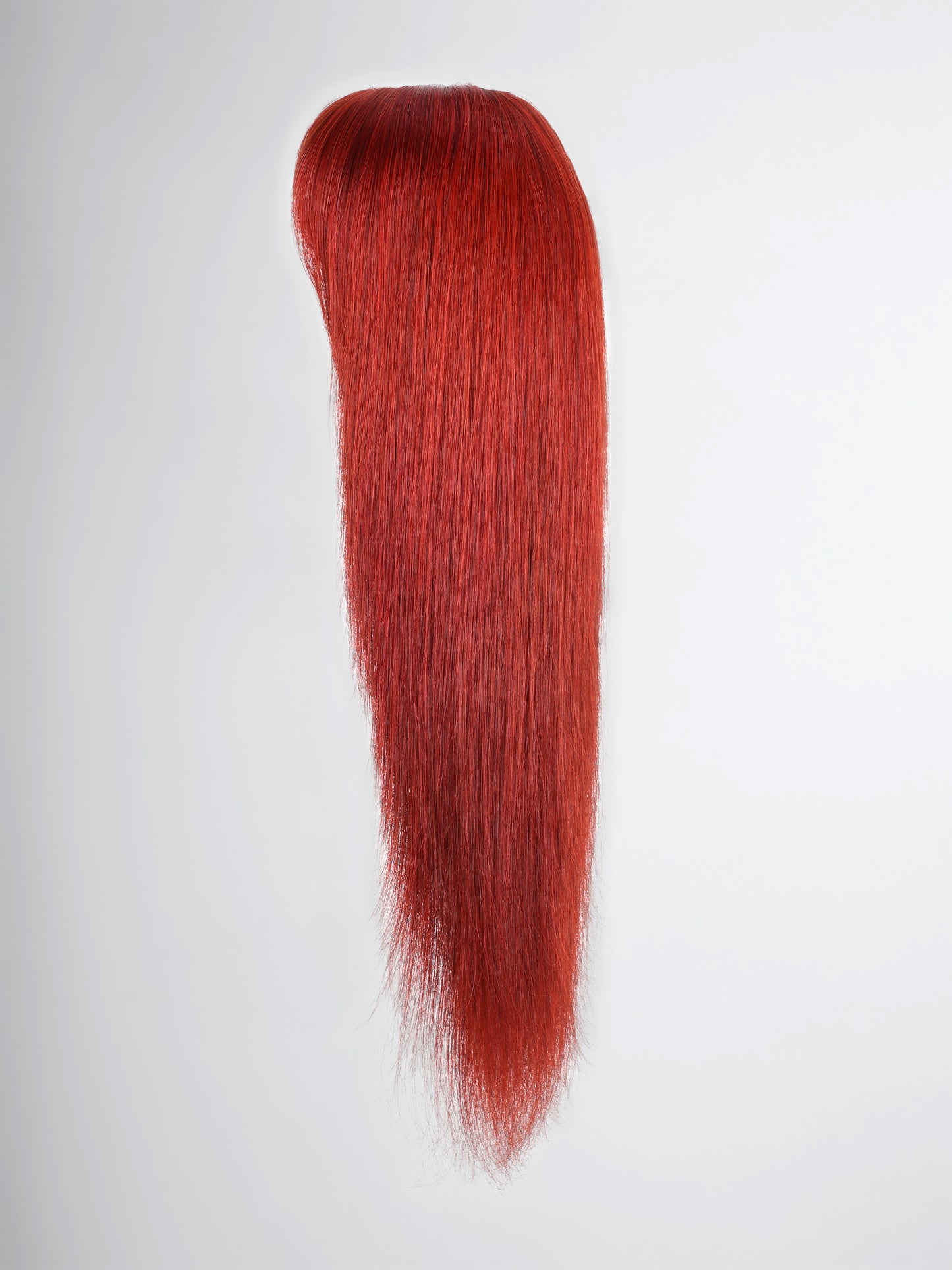 Bangs Look! Copper Brown Layer Cut Lace Frontal Wig