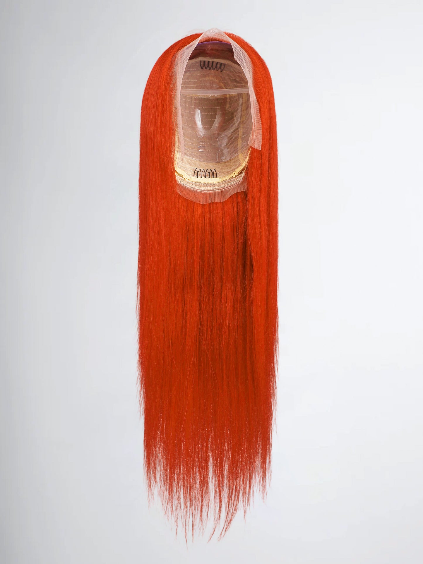 Tangerine Flame Straight Lace Front Wig