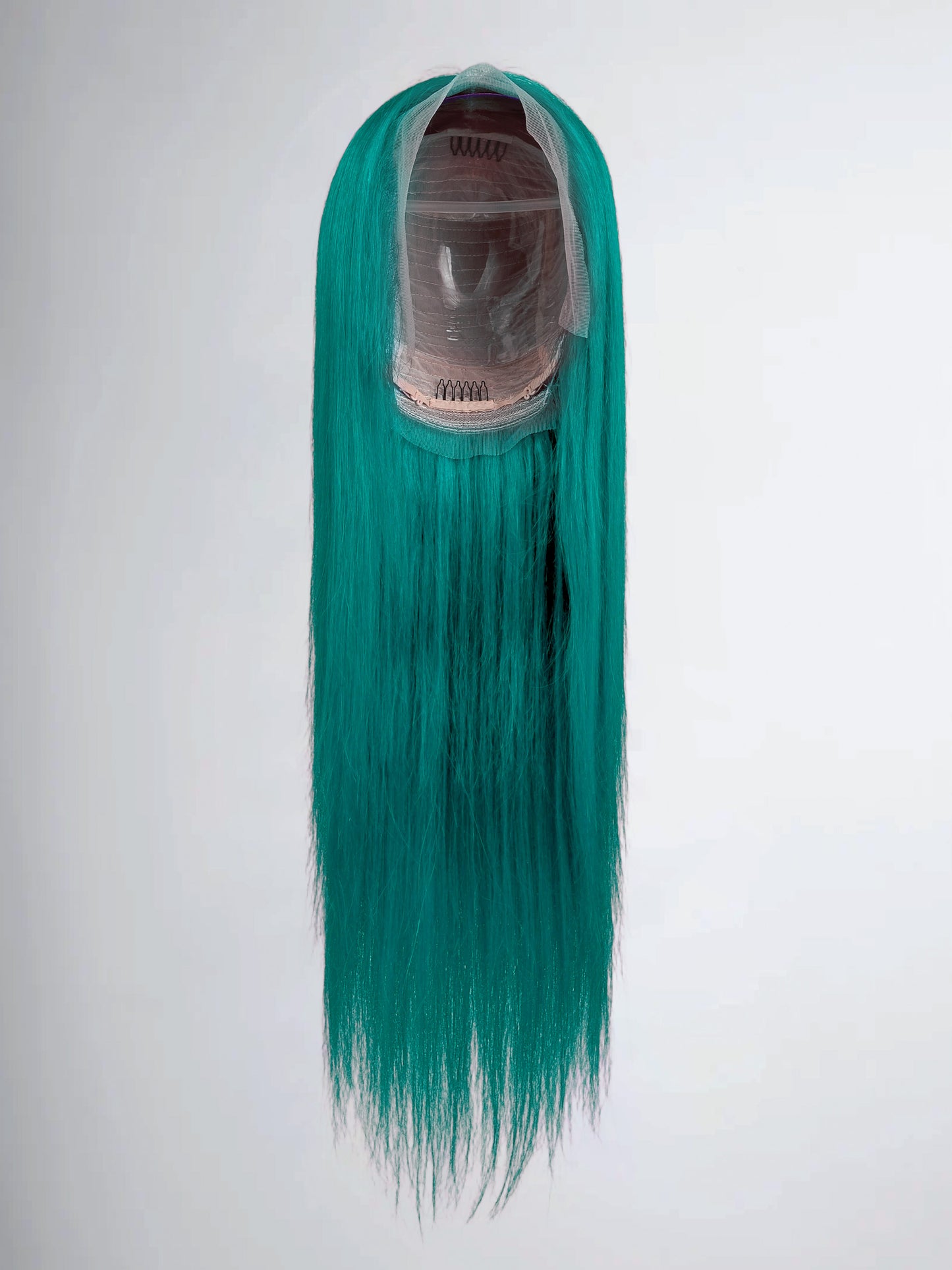 The Gifted Polaris Inspired Teal Green Human Hair Lace Frontal Wig