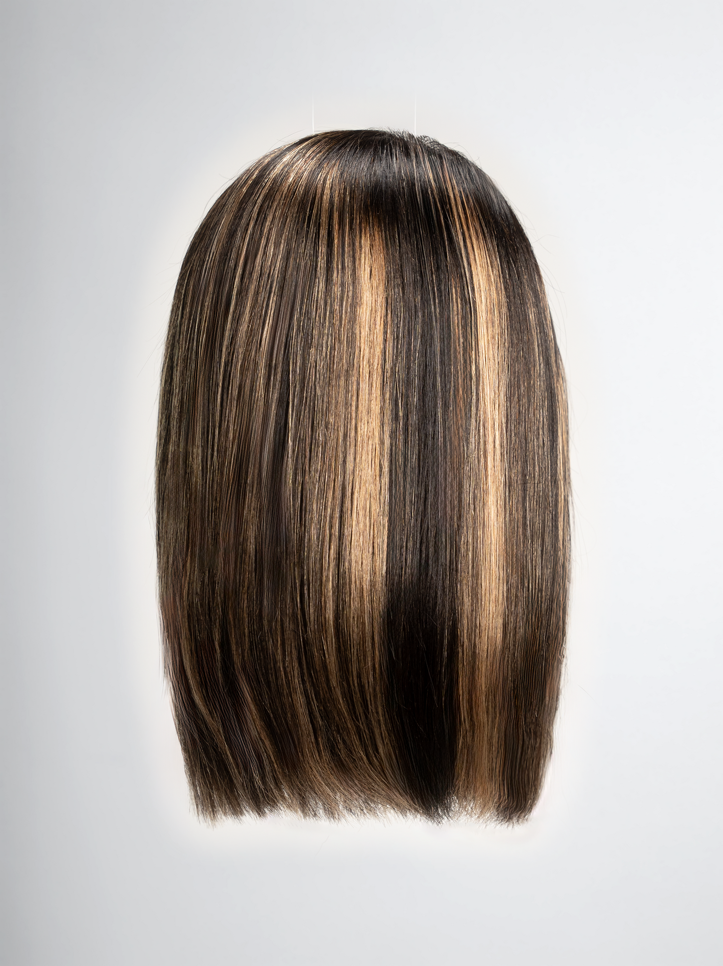 Professional But Fashionable! Balayage Highlight Straight Lace Frontal Bob Wig