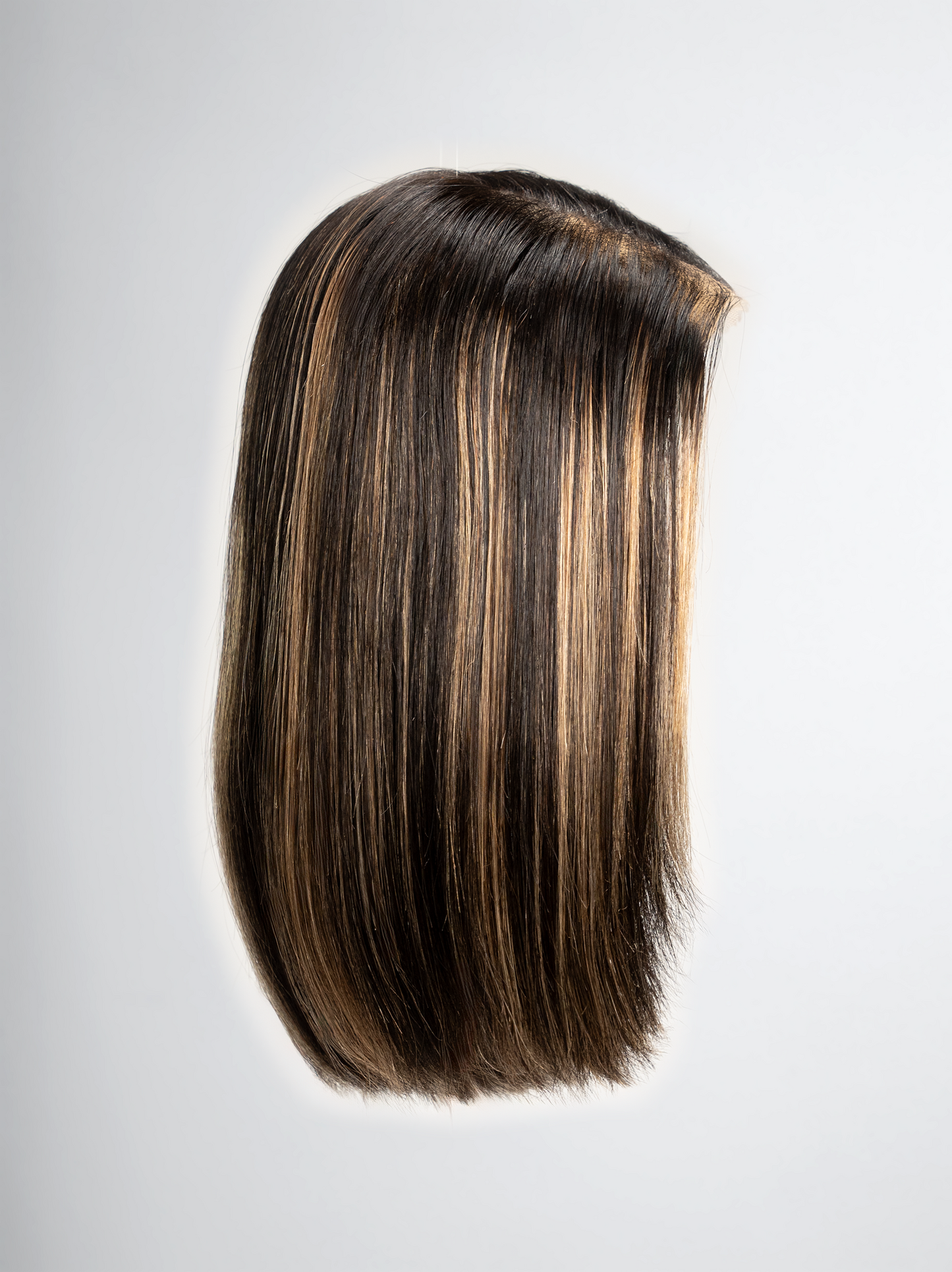 Professional But Fashionable! Balayage Highlight Straight Lace Frontal Bob Wig