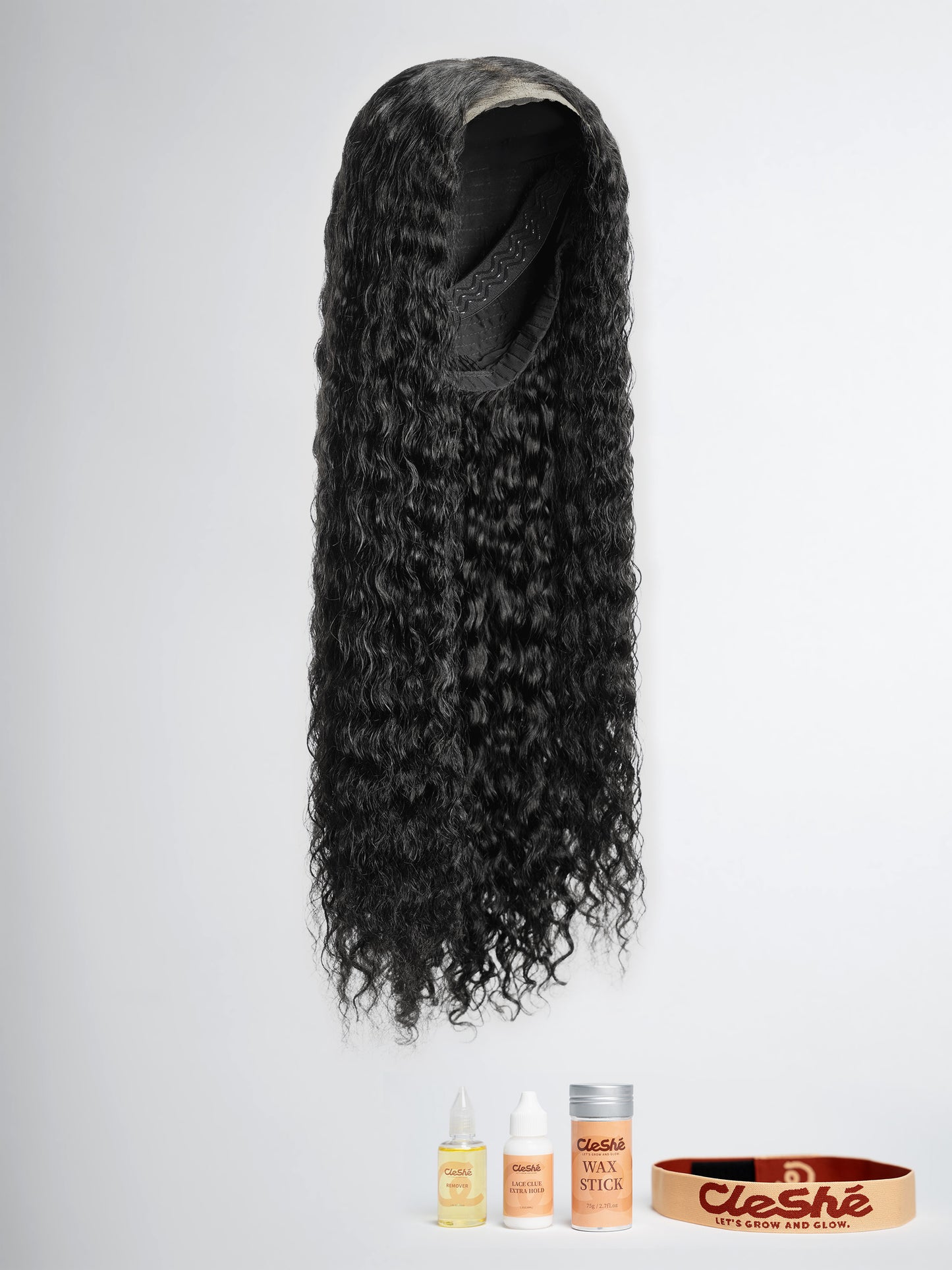 LUXE w/ Free Gift Kit - 220% Density Natural Black Water Wave 7x5 Lace Closure Wig