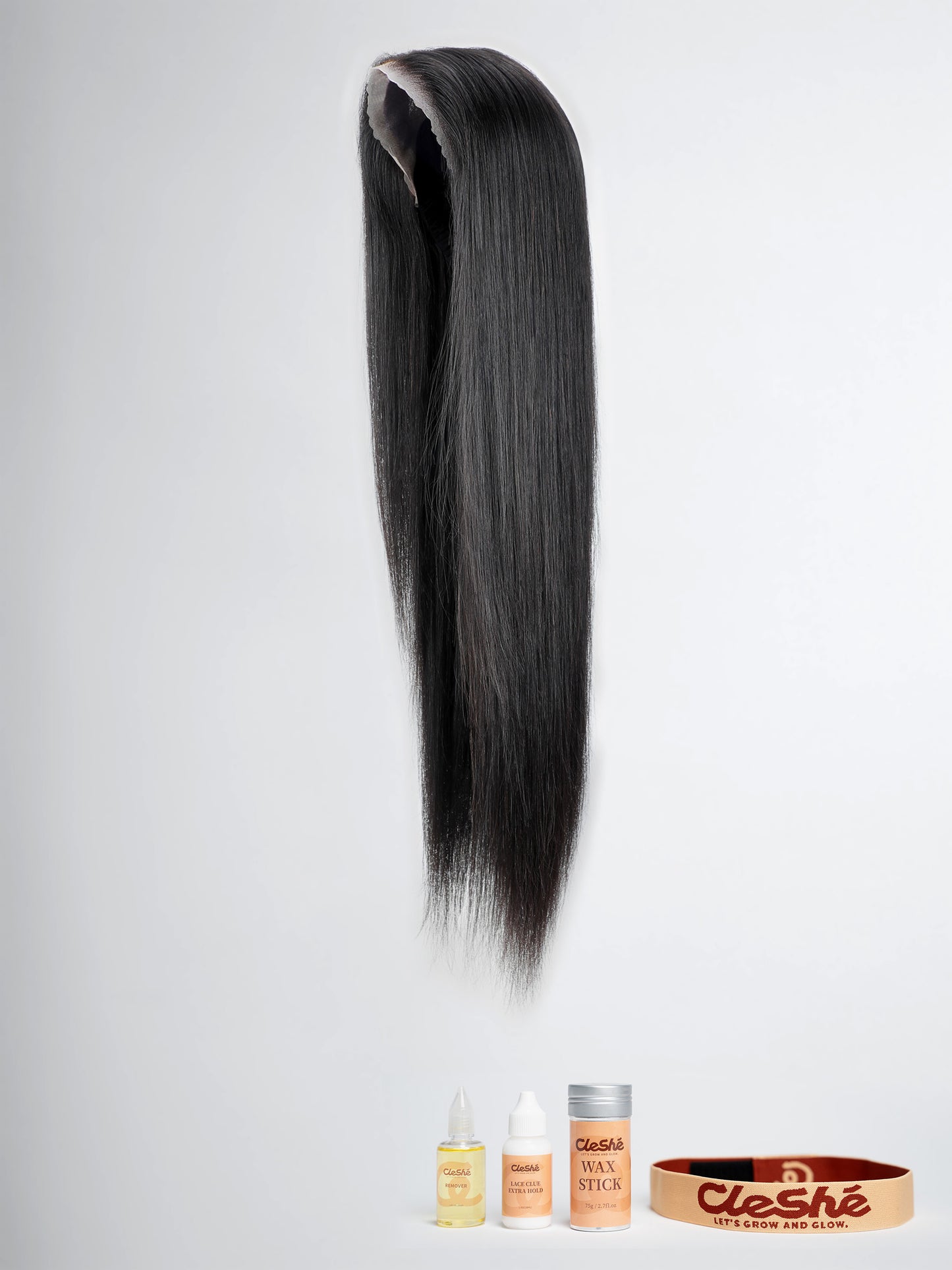 LUXE w/ Free Gift Kit - 220% Density Natural Black Straight 7x5 Lace Closure Wig