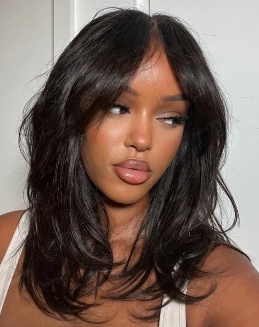 Black Friday Special | Curtain Bangs Human Hair Wig – 40% OFF