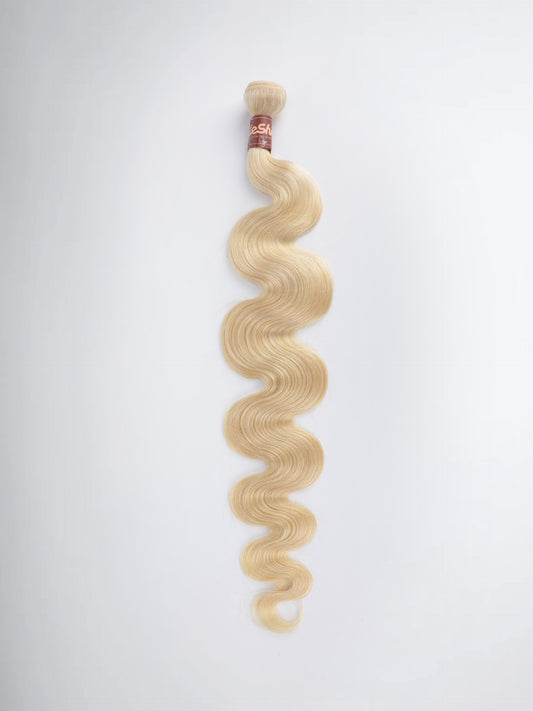 Can Be Dyed To Any Color! #613 Blonde Body Wave Human Hair Bundle