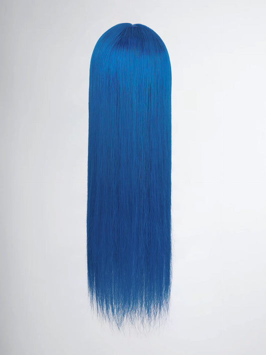 Blue Butterfly Pea Colored 13x4 Human Hair Wig