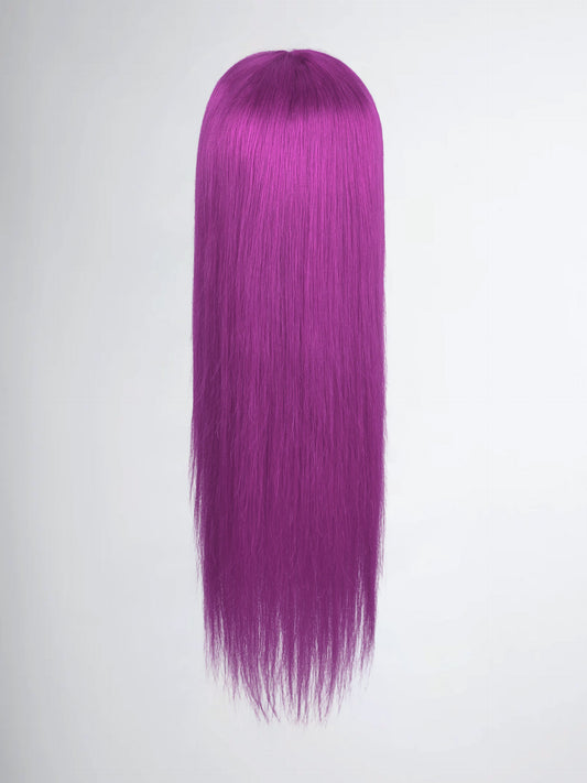 Vivid Violet Glow Straight Lace Front Wig