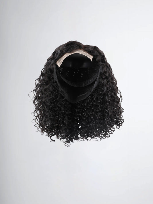 Cute And Spicy! Glueless Short Curly Human Hair Lace Wig