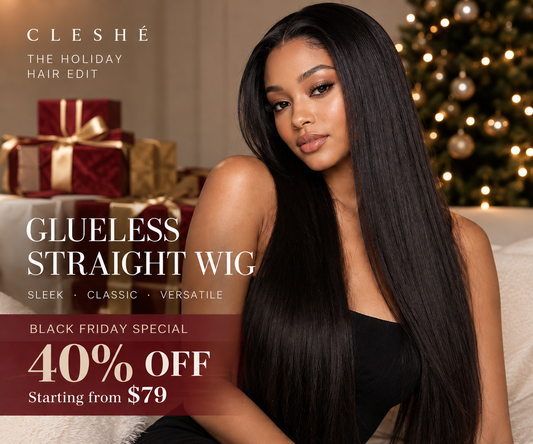 Black Friday Special | Glueless Straight Human Hair Wig – 40% OFF